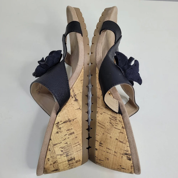 LifeStride Notice Black Nala Wedge Sandal Size Women's 11 with Box - Picture 7 of 14